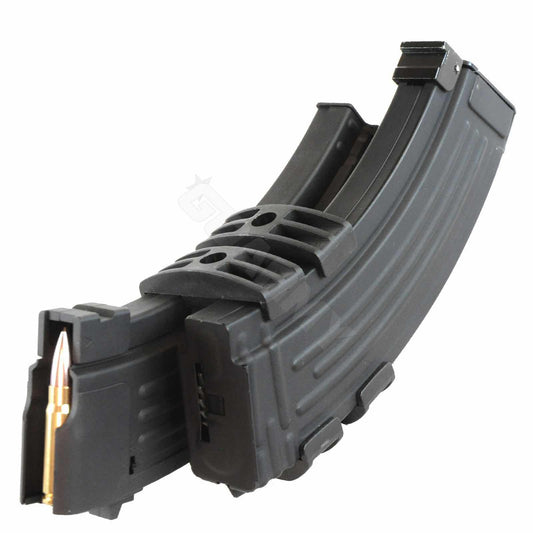 AK47 magazine coupler, polymer mag coupler, AK47 magazine clip, two magazines holder, tactical mag clip, quick reload clips, AK47 accessories Pakistan, firearm accessories, polymer magazine clip, gun accessories
