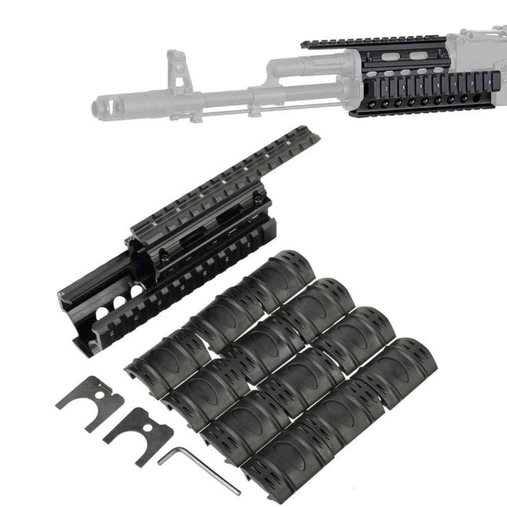 AK47 Tactical Quad Rail System – Aluminum Handguard with Picatinny ...