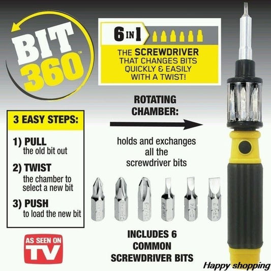 Bit 360, screwdriver, magnetic screwdriver, rotating screwdriver, DIY tool, home repair tool, Pakistan tools
