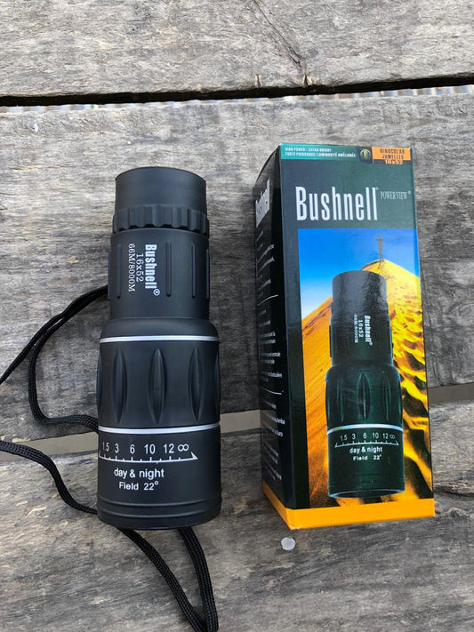 Bushnell monocular telescope, 16x52 monocular Pakistan, compact monocular for outdoor use, waterproof monocular telescope, high-magnification monocular, Bushnell optics Pakistan, bird watching monocular, hiking monocular, powerful monocular for hunting
