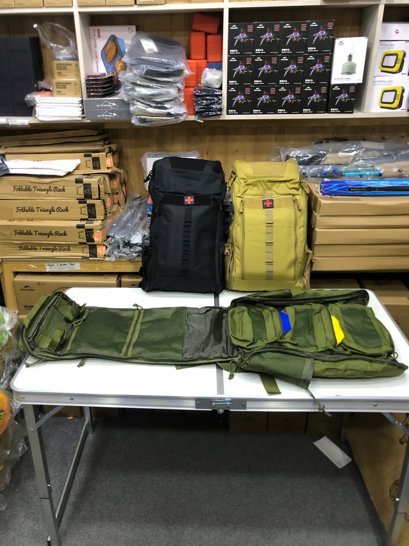 Multi-Functional Medical Backpack – First Aid & Outdoor Gear Bag (Khaki)