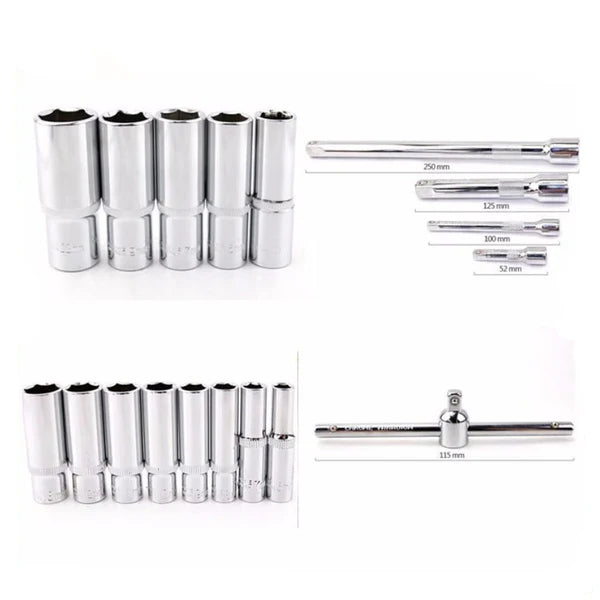 Garage 61-Piece Professional Hardware Tools Box / Tool Kit – Heavy-Duty & Multi-Purpose