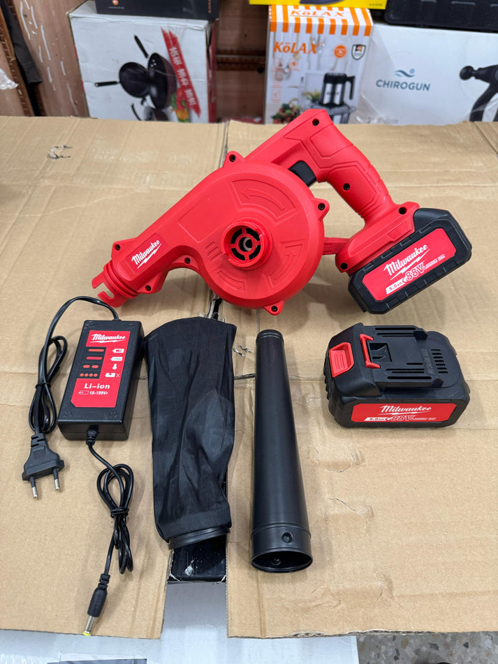 Close-up of Milwaukee 88V leaf blower turbo fan – high performance outdoor tool