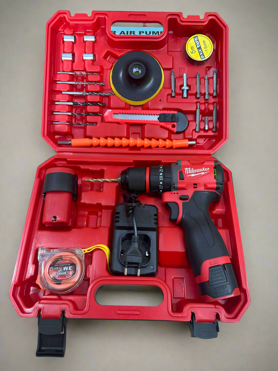 Compact Milwaukee brushless drill machine for woodworking and metalworking