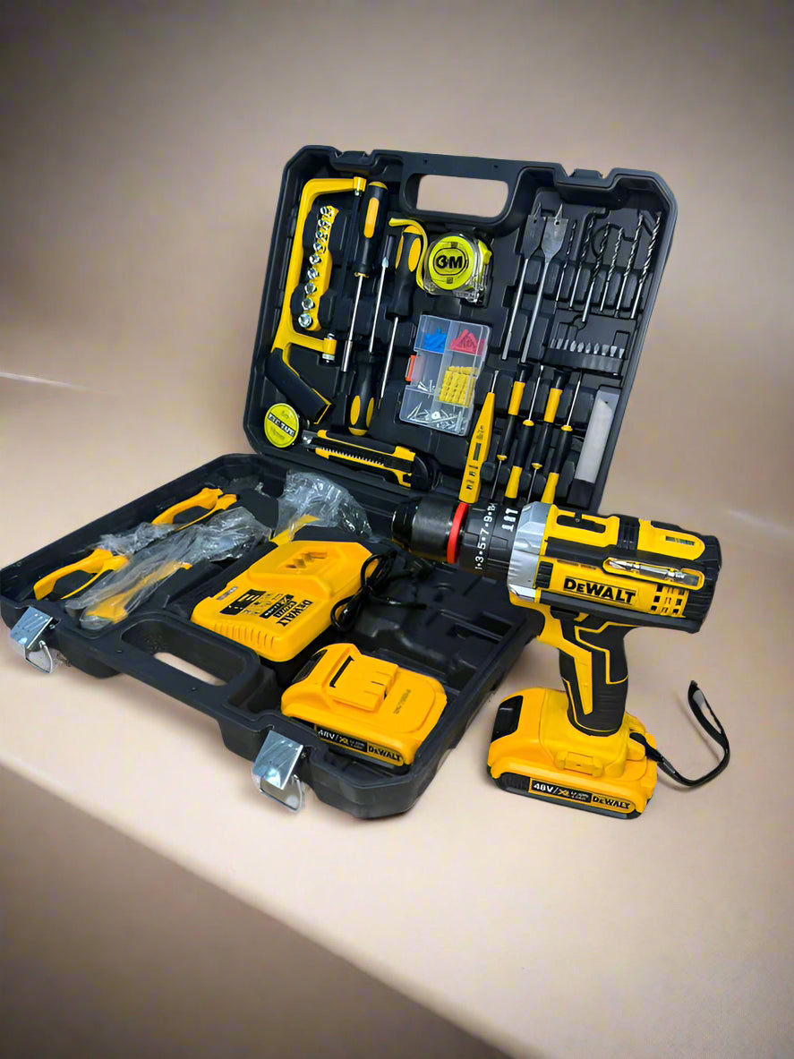 DeWalt 117 piece drill set with storage case