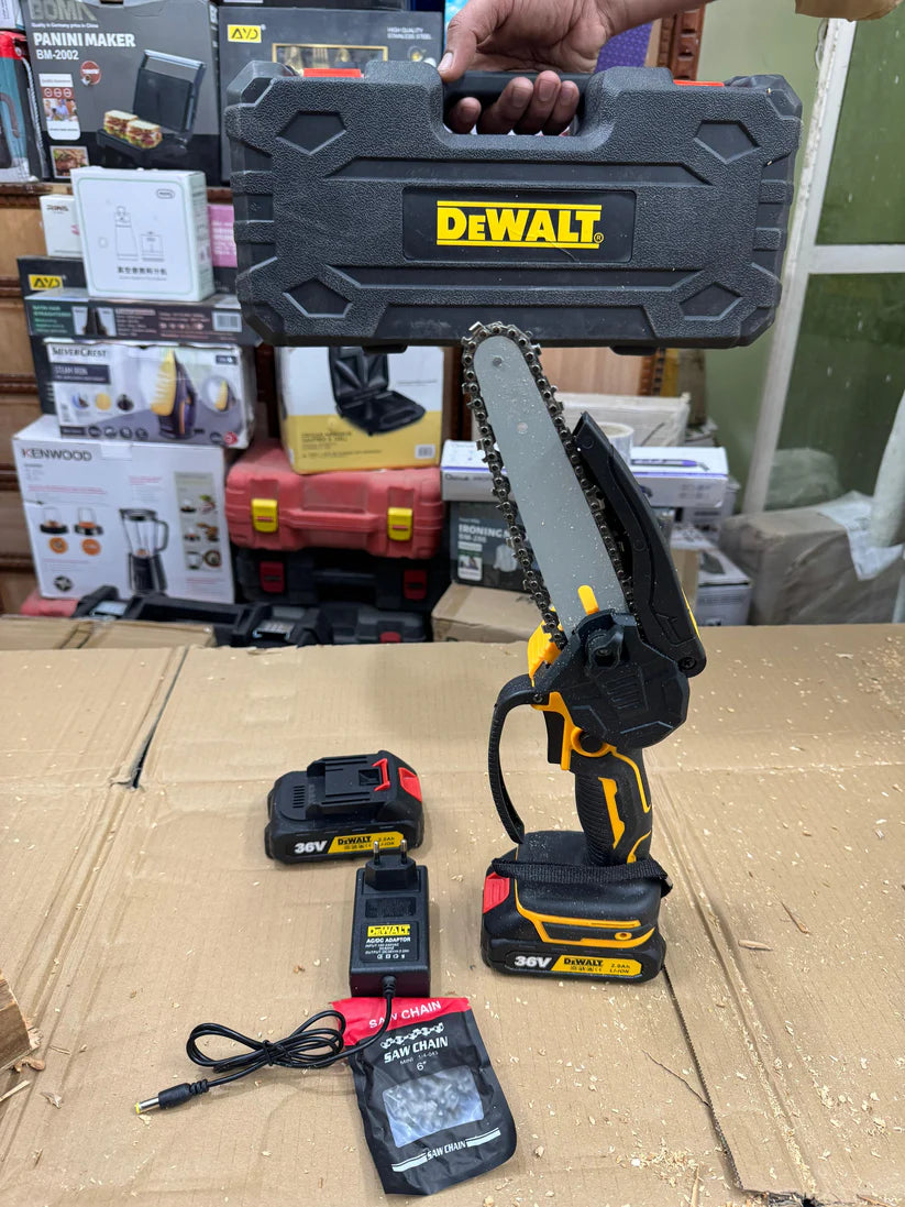 Dewalt brushless motor chainsaw for outdoor cutting