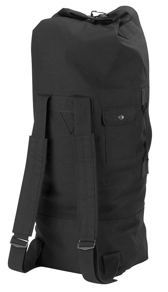 Rothco GI Type Enhanced Double Strap Duffle Bag – Durable Military Canvas Gear Bag
