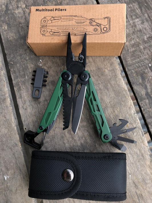 Flagship Pro 16-in-1 multitool, camping multitool, tactical pocket tool, multi-tool pliers folding knife, survival multitool, outdoor multitool, folding knife multitool, pocket-sized multitool, camping tool, emergency multitool, multi-tool for hiking
