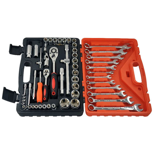 Garage 61-Piece Professional Hardware Tools Box / Tool Kit – Heavy-Duty & Multi-Purpose