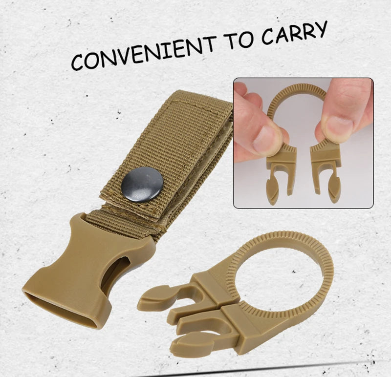 3 PC EDC Outdoor Water Bottle Holder Clips – Secure & Convenient Carry for Outdoor Adventures