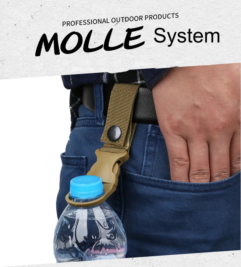 3 PC EDC Outdoor Water Bottle Holder Clips – Secure & Convenient Carry for Outdoor Adventures