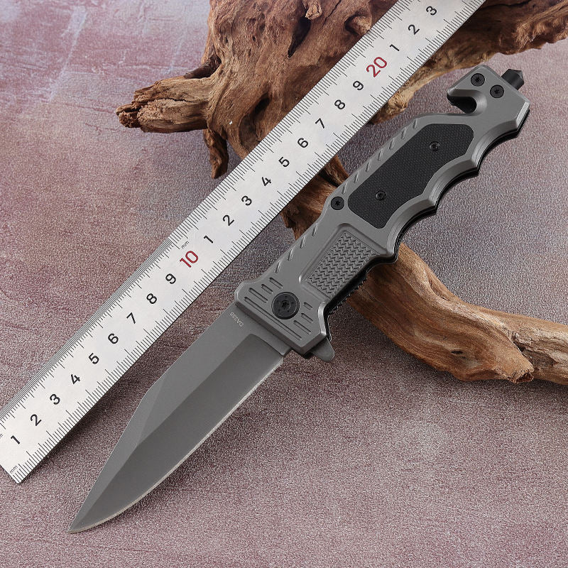 Handmade Coating Black Folding Pocket Tool – Durable, Multi-Function Tactical Tool for Everyday Use