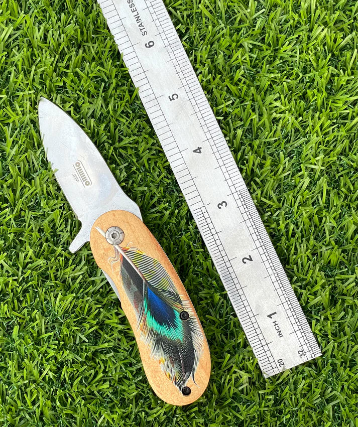 Jeep Peacock Pocket Knife – Compact, Stylish, and Durable