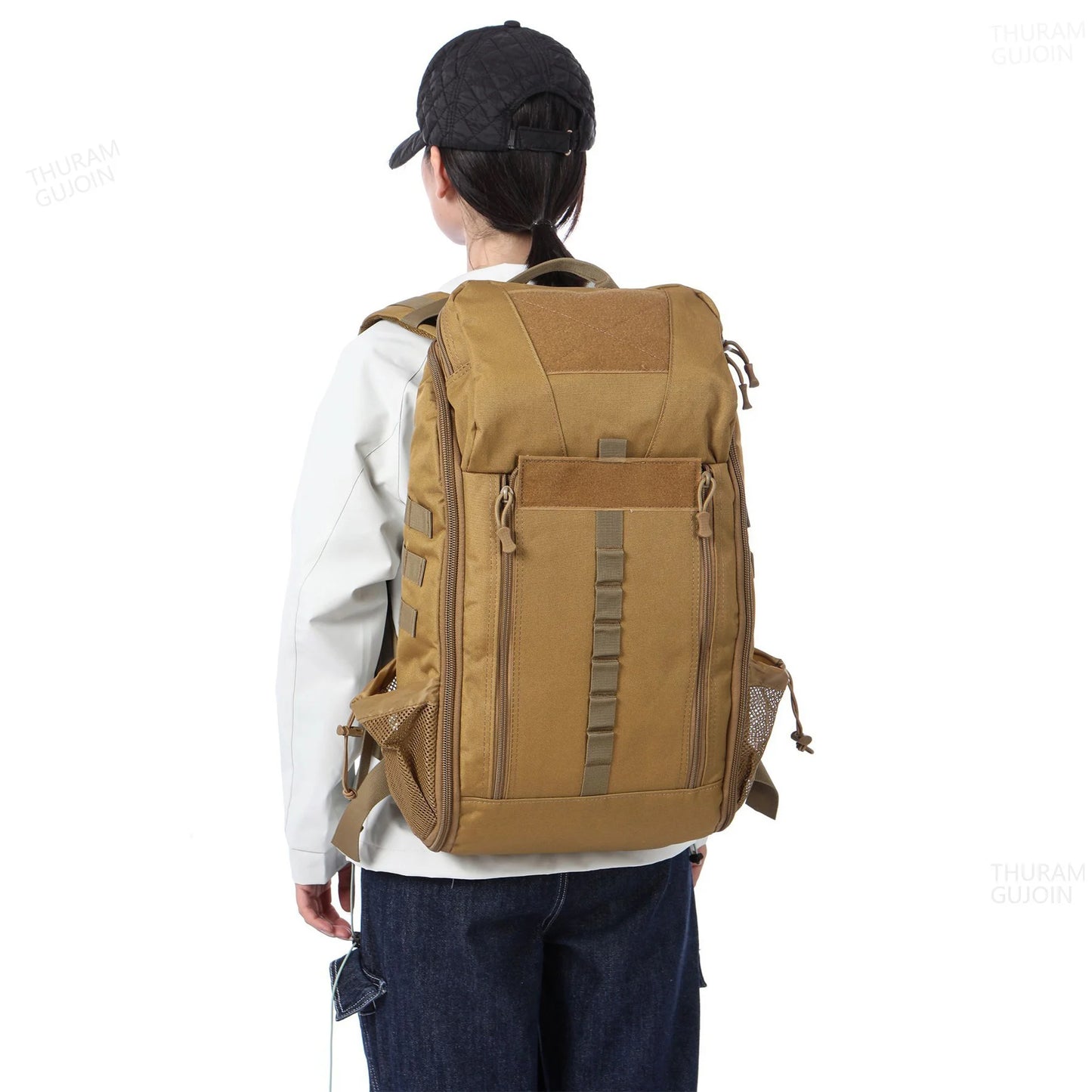 Outdoor first aid and gear bag with multiple compartments Khaki