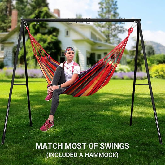 Outdoor hammock, camping hammock, hiking hammock, portable hammock, lightweight hammock, outdoor relaxation, camping gear, hammock for hiking, portable hammock for travel, hammock with tree straps, backyard hammock, hiking accessories
