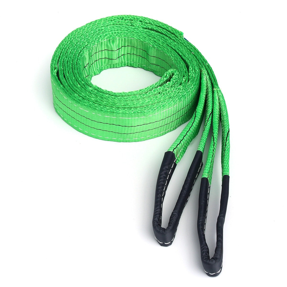 "Polyester 2-ton capacity recovery strap for heavy-duty towing tasks"