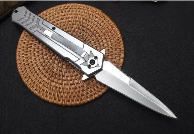 Quick-opening tactical tool with ergonomic G10 steel handle