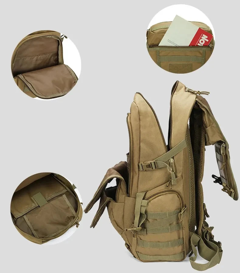 Tactical Multi-Functional Hiking Backpack – Durable Outdoor Bag for Camping & Trekking