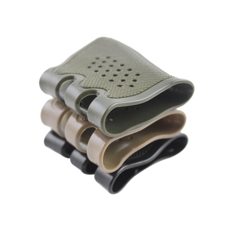 Silicone Rubber Grip  – Available in Green, Black, Tan