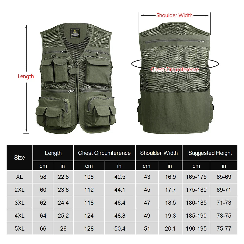 Tactical Military Waistcoat Vest Size