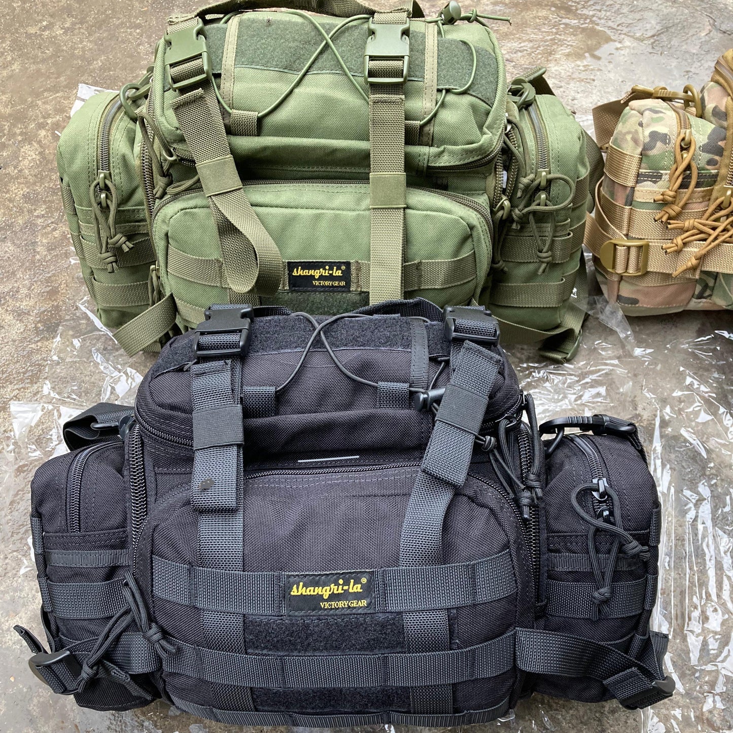 Tactical Range Bag Outdoor Sling Backpack Hiking Fanny Waist