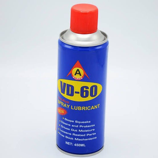 VD60 anti rust spray, rust protection spray, corrosion prevention spray, long lasting rust spray, automotive rust spray, industrial rust protection, metal protection spray, rust remover spray, anti corrosion spray, tool protection spray, 450ml rust spray, durable rust protection, Pakistan rust spray

