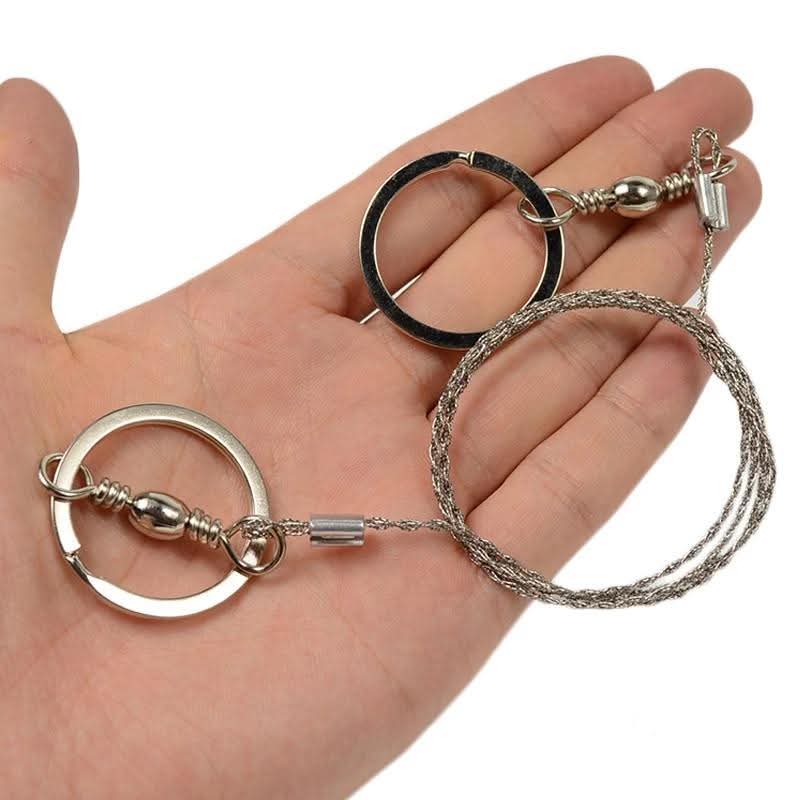 Steel Rope with Handle Manual Cutting Chain Saws Practical Wire Saw For Outdoor Camping Emergency Survival Gear