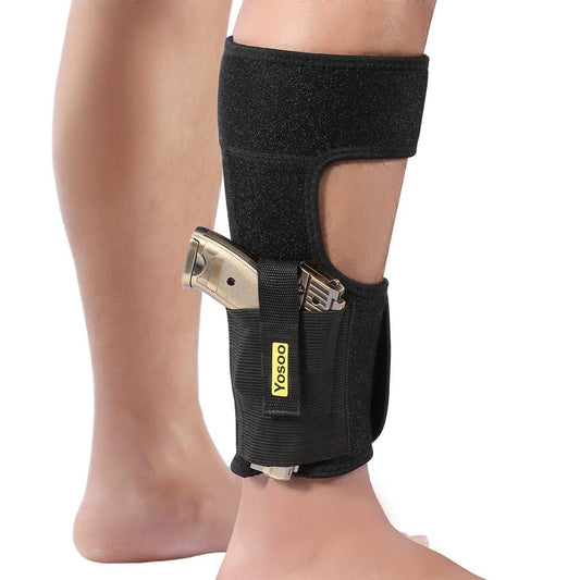 ankle holster, leg holster, concealed carry holster, 30 bore ankle holster, 9mm ankle holster, ankle gun holster Pakistan, magazine pouch holster, compact pistol holster, tactical leg holster, hidden carry holster, soft leg holster, gun holster with mag pouch, pistol accessories Pakistan
