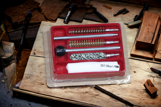 Cleaning Kit with Brass Rods, Patches, and Brushes