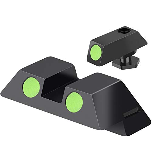 black Glock pistol sight set