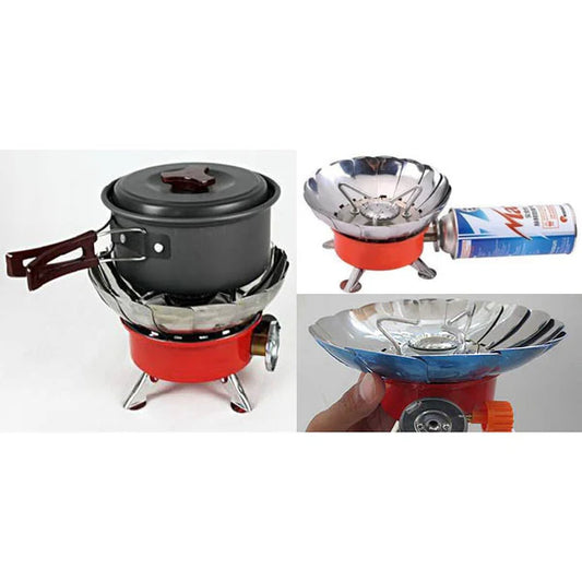 camping stove Pakistan, portable gas stove, windproof gas stove, travel stove for camping, outdoor cooking stove, gas chulha portable, butane gas stove, camping chulha, emergency gas stove, stove for mountain trip, hiking gas stove Pakistan, gas stove for picnic
