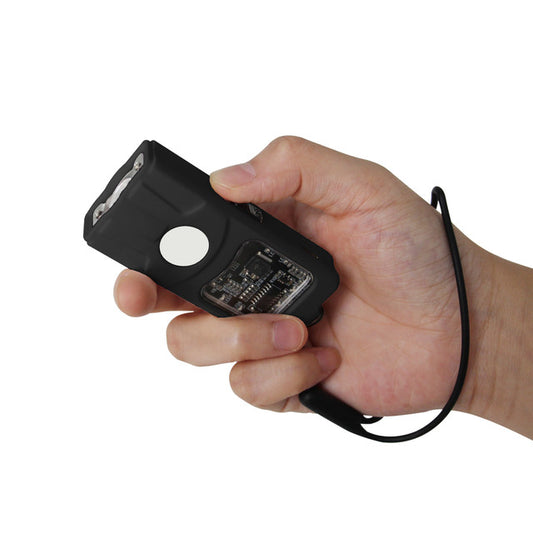 compact stun gun flashlight rechargeable