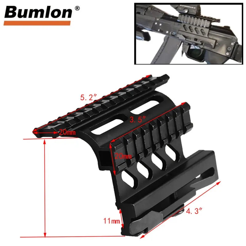 Double Picatinny Rail Side Mount – Universal Tactical Optics & Accessory Mount