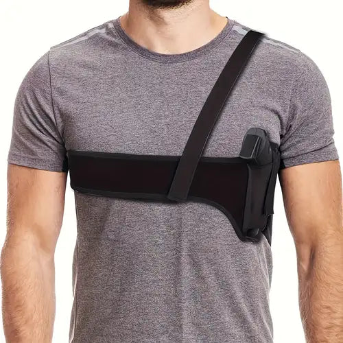 Chest Holster with Hidden Underarm Strap – Wallet, Phone & Gear Shoulder Organizer