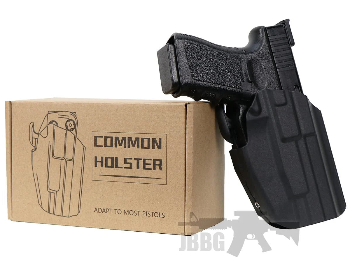 Glock Polymer OWB Belt Holster – Fits Glock 17, 18, 19, Kral KR19 – Right-Handed