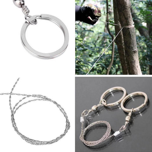 manual cutting chain saw, steel rope saw for camping, wire saw for survival, camping saw for cutting wood, portable survival saw Pakistan, emergency survival gear Pakistan, manual camping saw, outdoor survival saw Pakistan, cutting tool for outdoor adventures, practical wire saw for hiking
