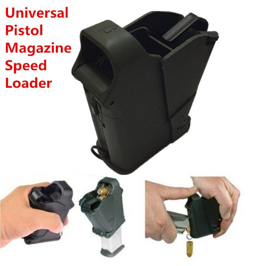 polymer magazine speed loader, universal pistol speed loader, pistol magazine loader, shooting range accessory, fast reload tool, tactical reload tool, ergonomic magazine loader, durable polymer loader, quick reload tool Pakistan, pistol reload aid, lightweight speed loader, gun accessories Pakistan
