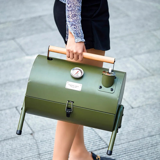 portable charcoal grill Pakistan, stainless steel BBQ grill, foldable barbecue grill, outdoor grill for camping, picnic grill Pakistan, BBQ grill for backyard, camping cooking grill, portable grill for kababs, stainless steel grill Pakistan, BBQ gear, foldable cooking stove
