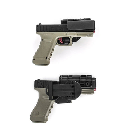 quick cocking holster Pakistan, Glock holster fast draw, holster for Glock 17, Glock 19 holster, Glock 22 tactical holster, pistol holster Pakistan, tactical gun holster, security holster Pakistan
