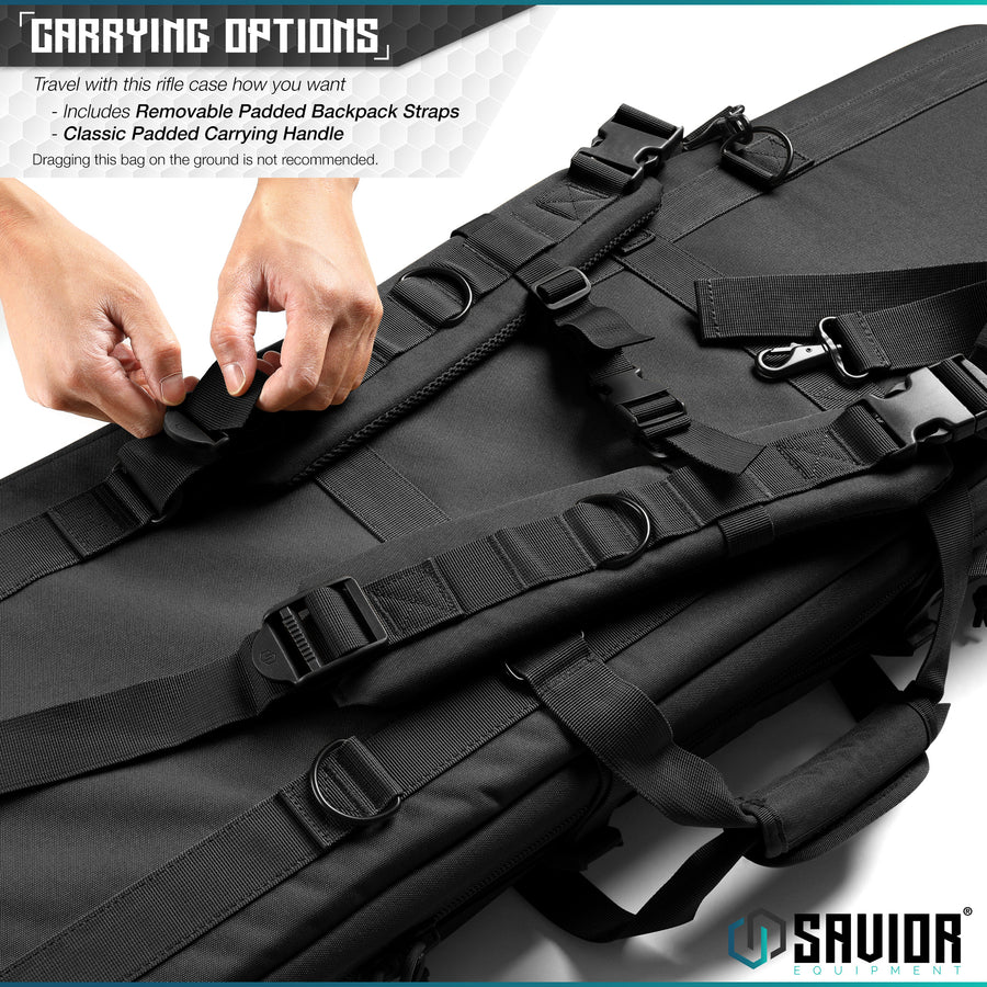 Savior American Classic Double Rifle Bag - Black
