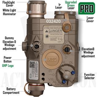 Airsoft PEQ-15 is a multi-functional tactical accessory Red Laser and Torch