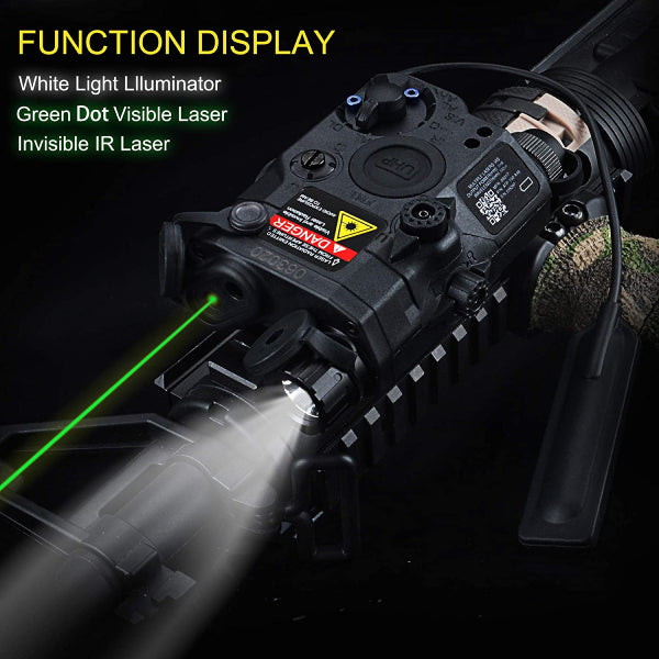 Airsoft PEQ-15 is a multi-functional tactical accessory Red Laser and Torch