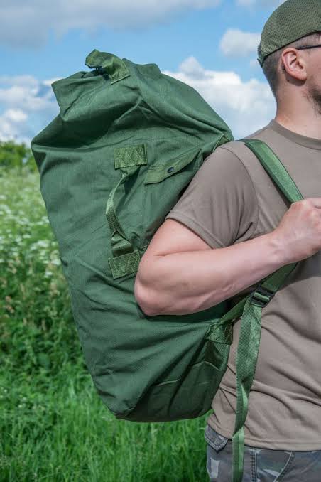 Rothco GI Type Enhanced Double Strap Duffle Bag – Durable Military Canvas Gear Bag