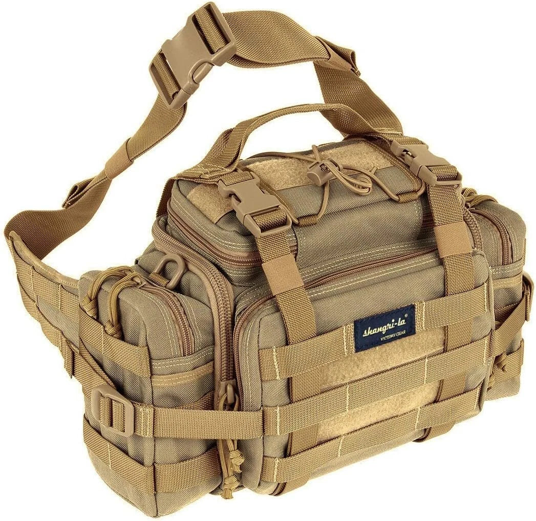 Shangri-LA Tactical Range Bag Outdoor Sling Backpack Hiking Fanny Waist Bag