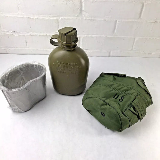 U.S. Military surplus Water Bottle 1-quart canteen, cover, and cup