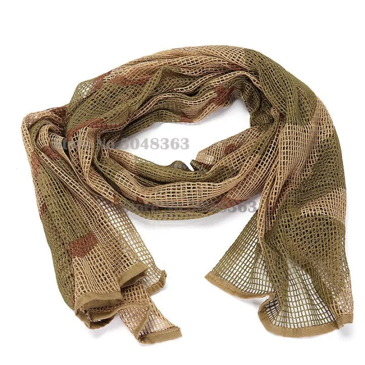 Military Men’s Tactical Desert Scarf – Breathable Arab Shemagh for Combat & Outdoor Use