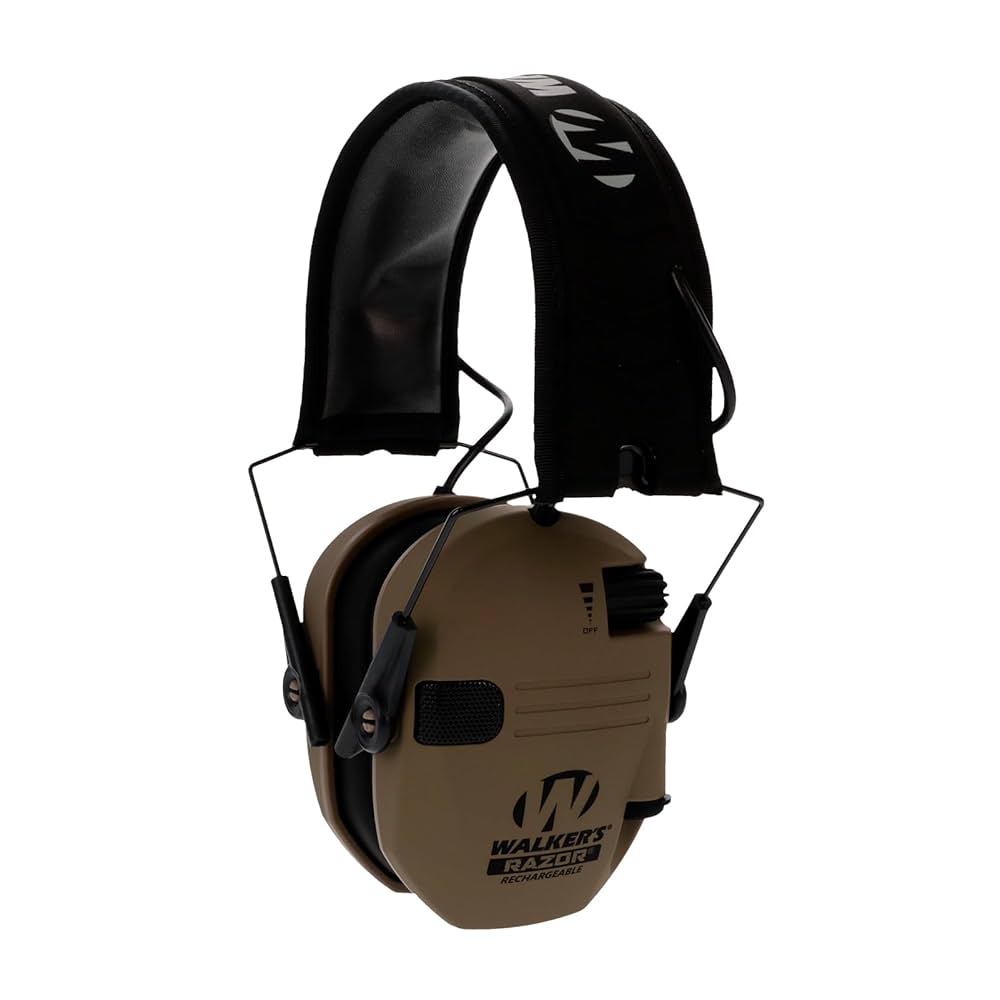Walker's Razor Rechargeable Electronic Ear Muffs – Premium Hearing Protection
