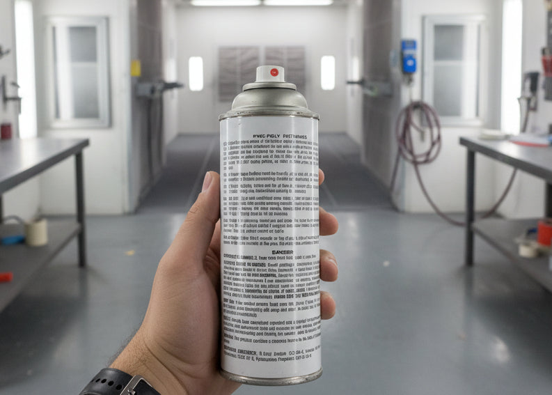 PWC Polyurethane aerosol spray paint in Green (Flat).