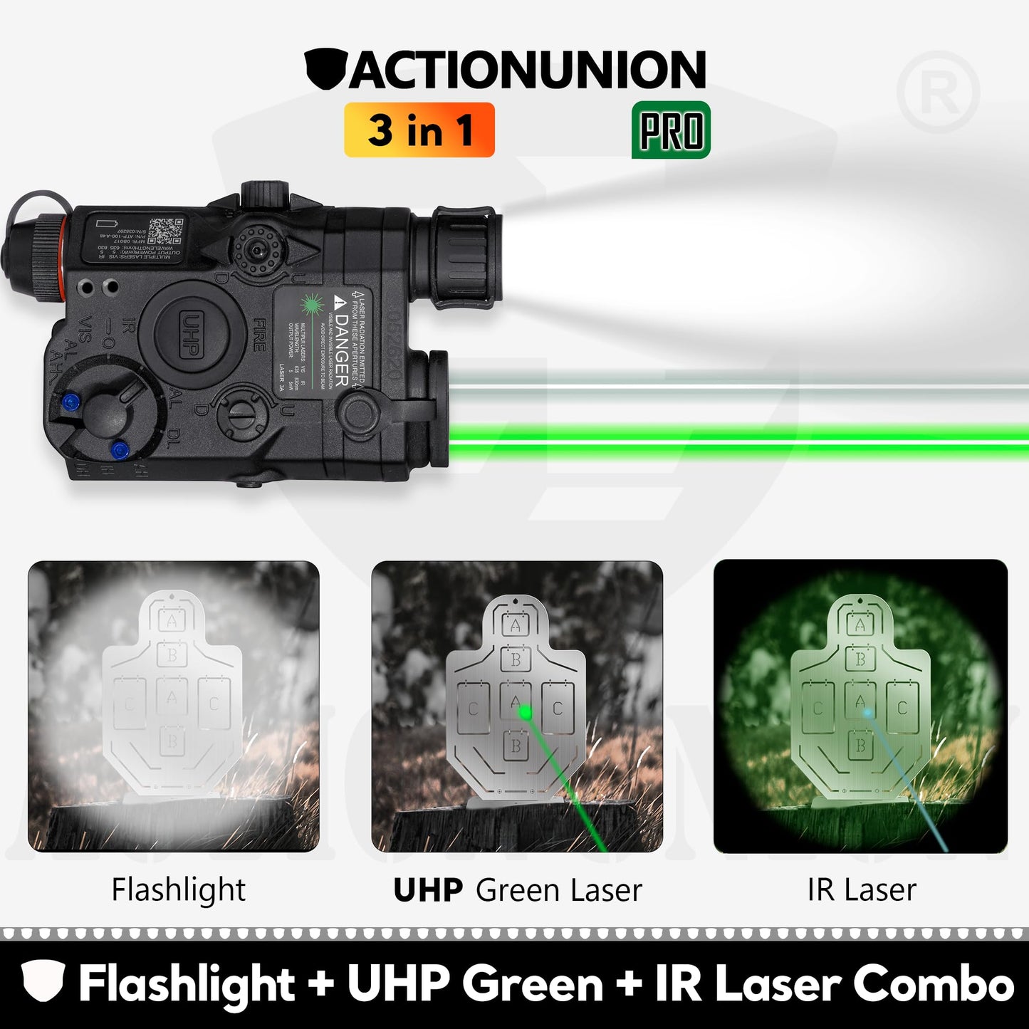 Airsoft PEQ-15 is a multi-functional tactical accessory Red Laser and Torch