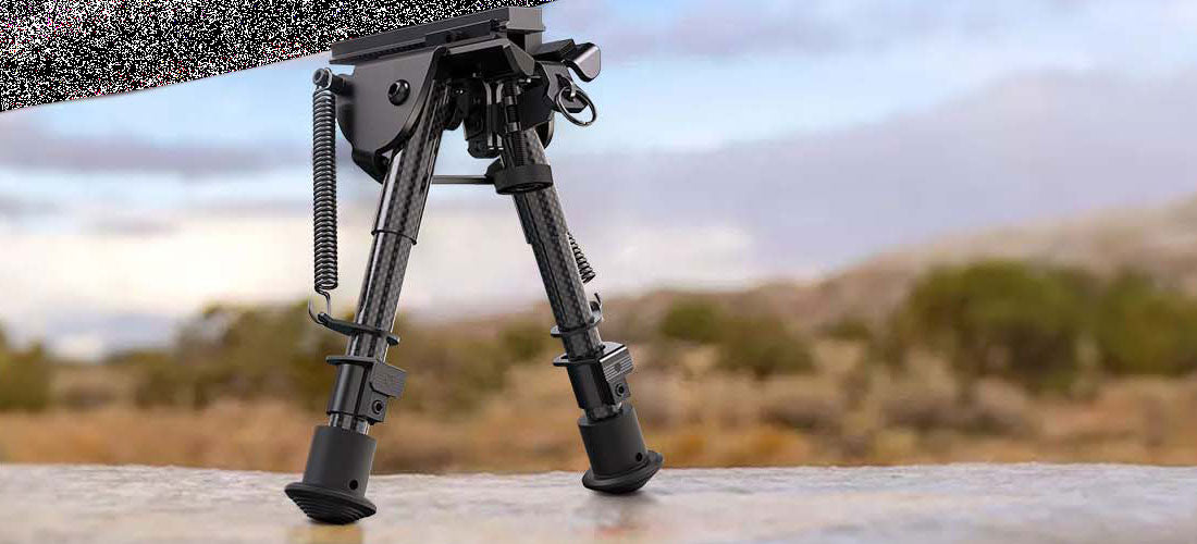 6-9" Adjustable Rifle Bipod Compatible With Picatinny Rail Mount